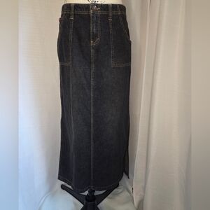 Vintage Y2K Unionbay Dark Denim Maxiskirt, Womens Size 9